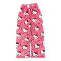 Hello Kitty pajama pants with wide-leg fit for comfort