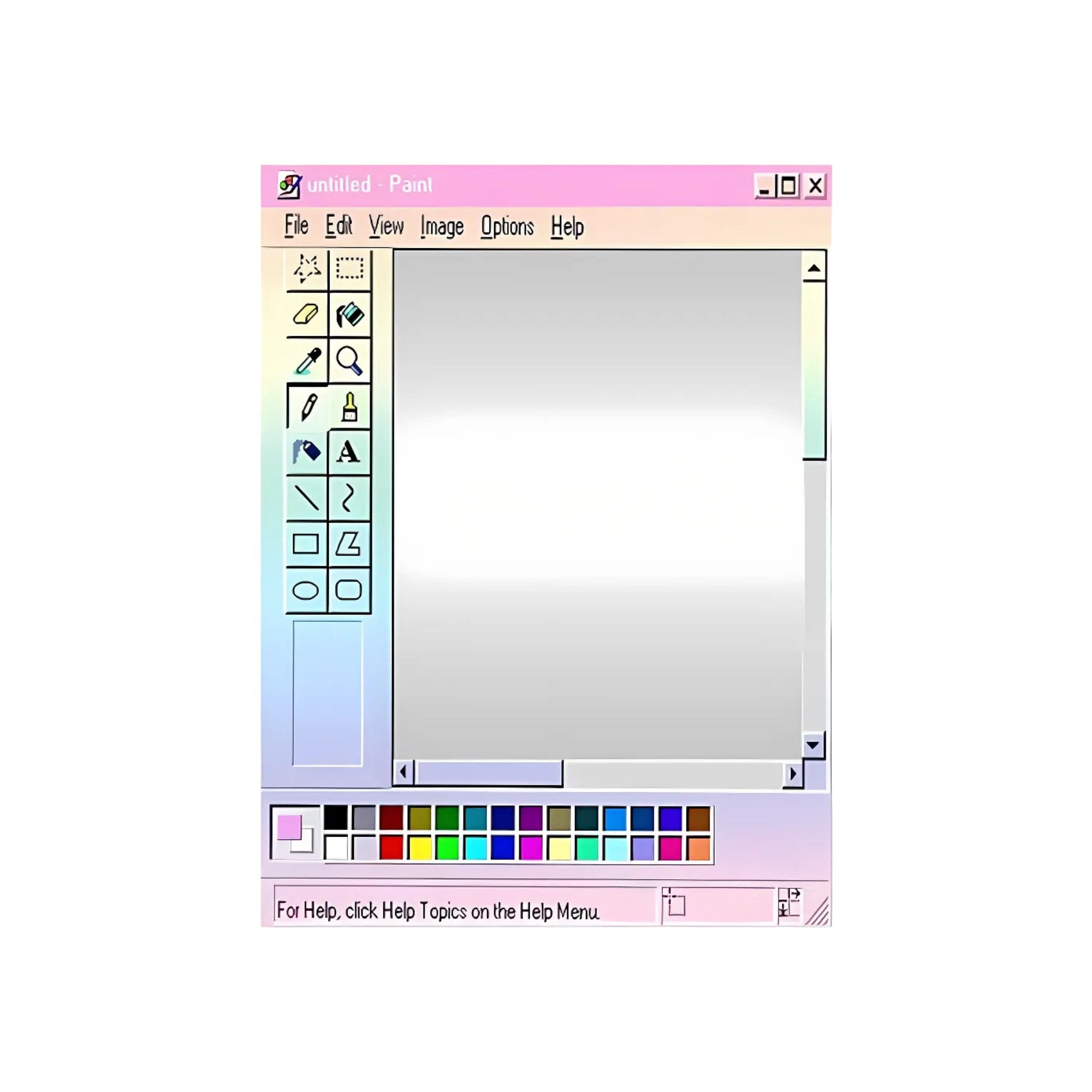 Pastel aesthetic room mirror with retro Paint-inspired design for unique wall styling buy in Canada Alberta