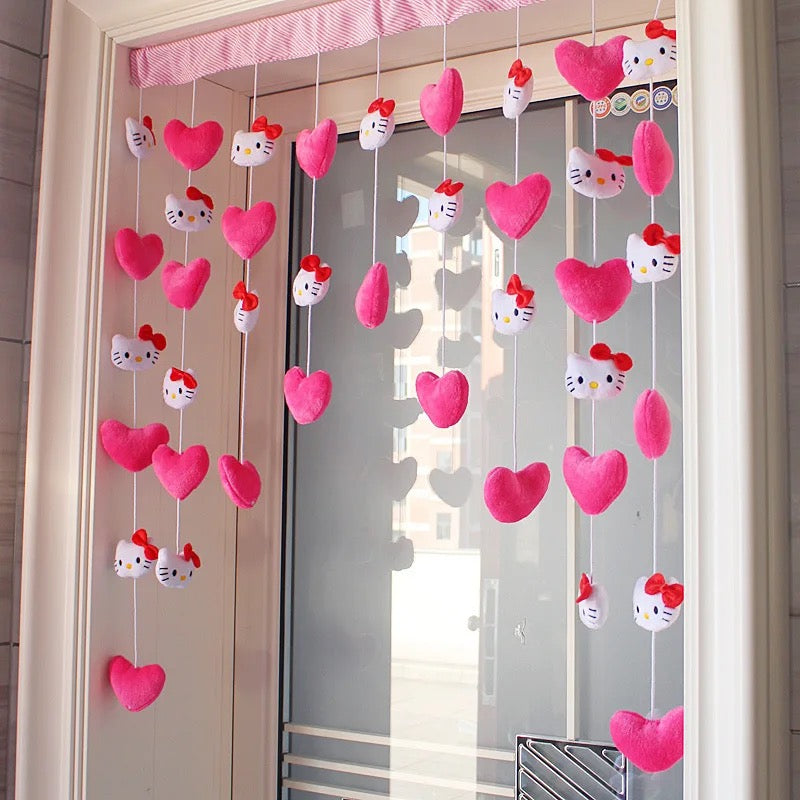 Kawaii Y2K Hello Kitty doorway curtain for home decor