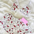 Kawaii Sanrio sleepwear for women with cartoon print