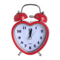 Cute pink alarm clock for office and home decor