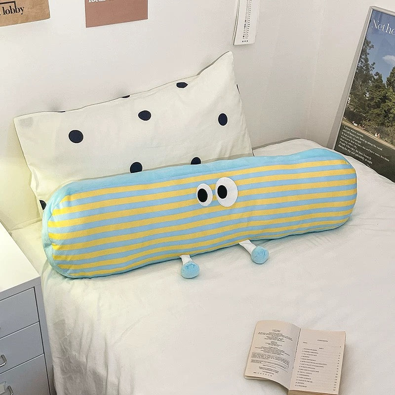 Cartoon eyes pillow for dorm or aesthetic bedroom decor