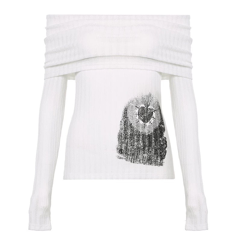 Stylish Y2K off shoulder top perfect for casual outfits