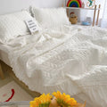 High-quality princess pleated quilt with cozy ruffles and summer comforter