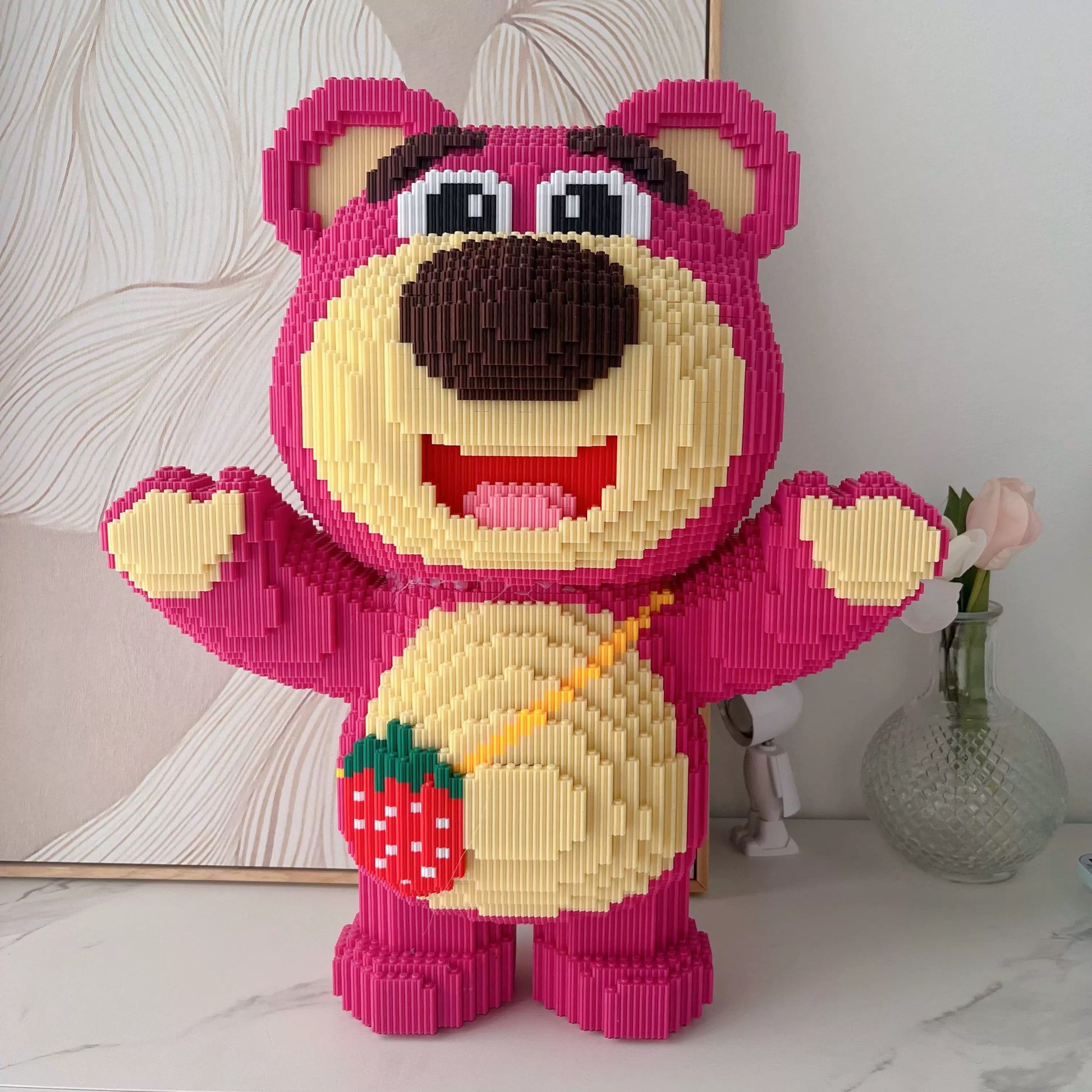 3D puzzle strawberry bear toy building block