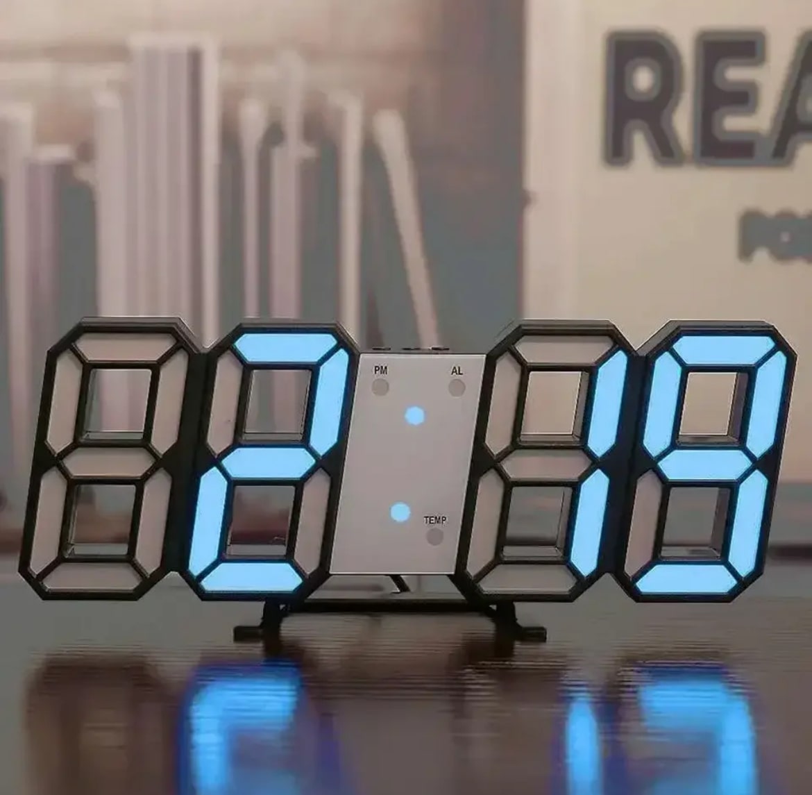 Smart 3D Clock – Modern Decor for Bedroom & Desk Clock – The Feelz
