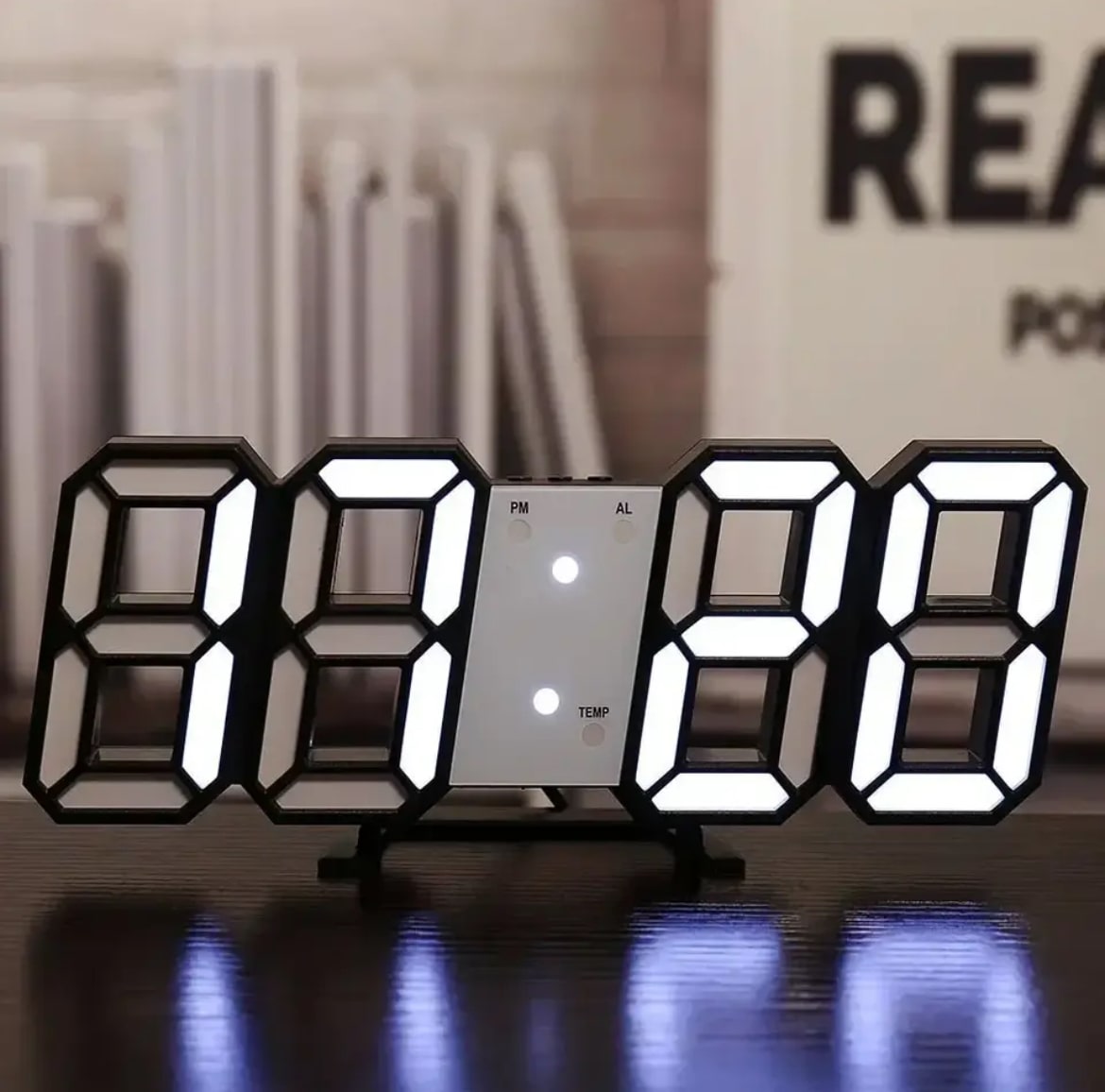 Smart 3D Clock – Modern Decor for Bedroom & Desk Clock – The Feelz