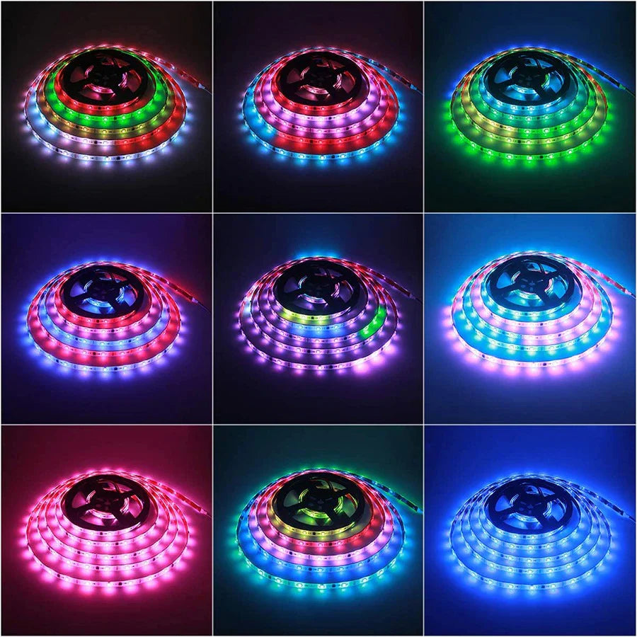 Smart WiFi LED strip lights for room ambiance