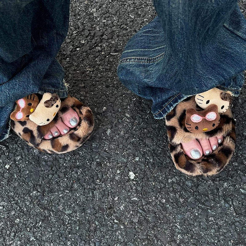 Hello Kitty slippers with non-slip bottom