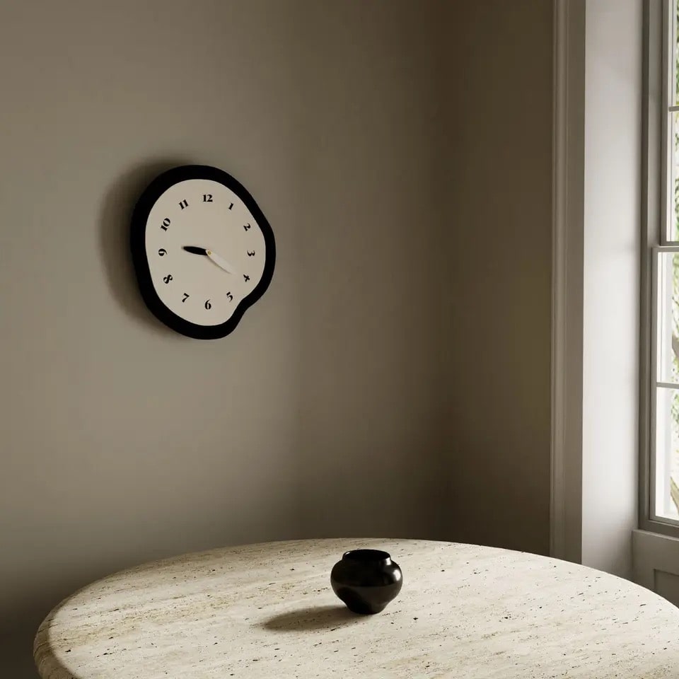 Scandinavian Silent Wall Clock with Minimalist Design for Stylish Home Decor