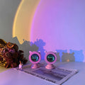 Mini sunset lamp with rainbow projection for bedroom decor