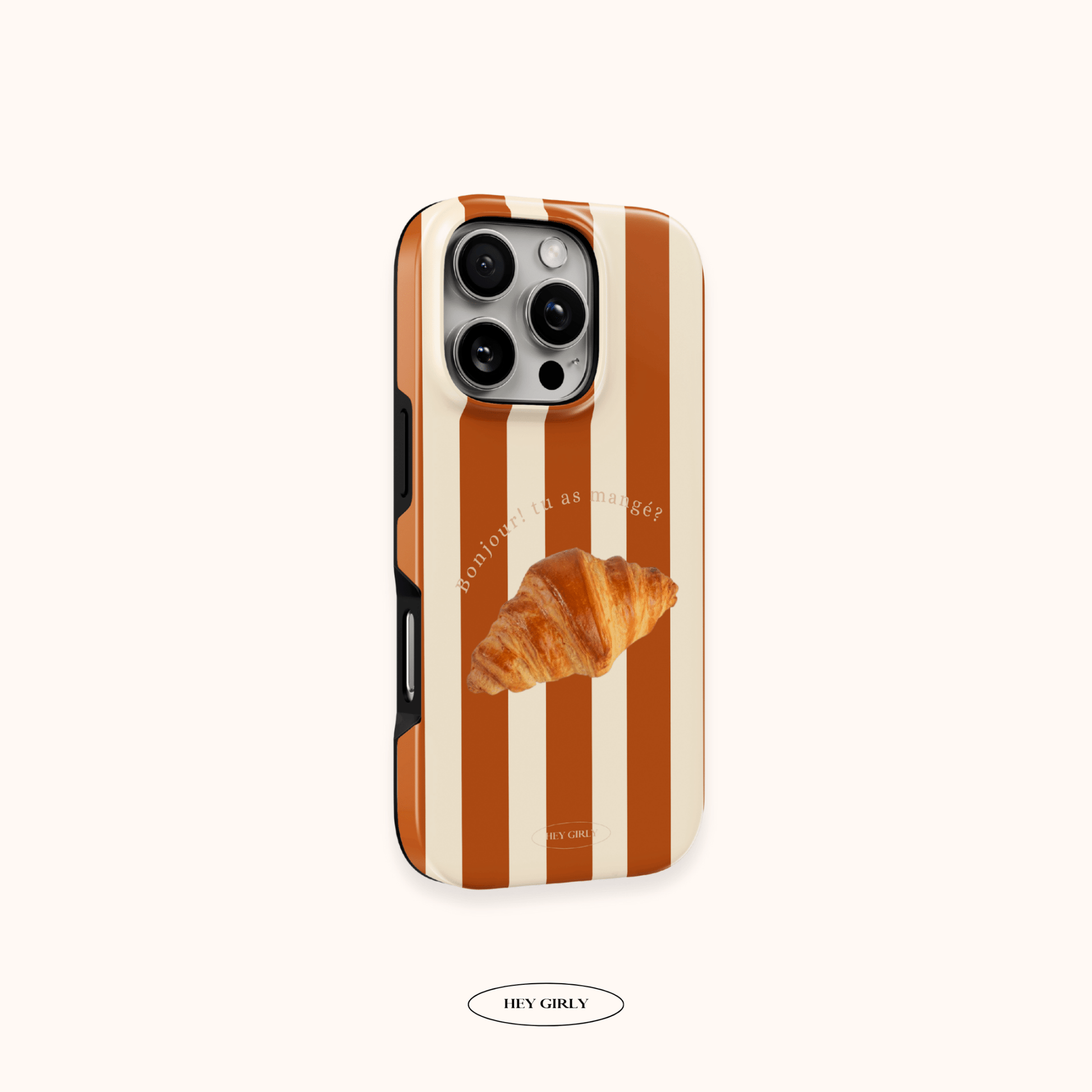 Breakfast-inspired iPhone case with glossy finish and cozy autumn colors