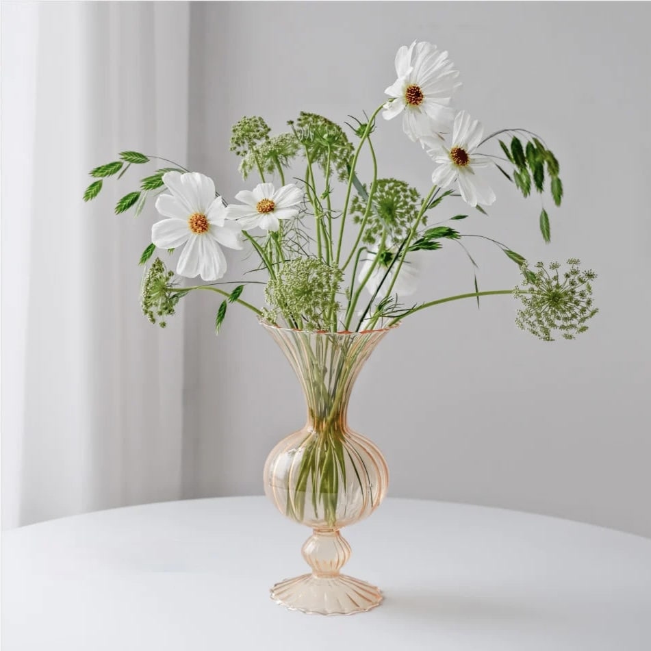 Transparent Decorative Flower Holder for Living Room and Bedroom Decor