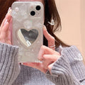 Mirror iPhone case with butterfly design for a chic look