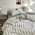 Minimalist Bedroom Striped Bedding Accessories