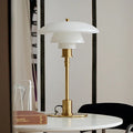 Modern glass Bauhaus lamp, designed for retro 80s aesthetic bedroom