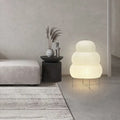 Japanese rice paper shade lamp for serene, warm lighting