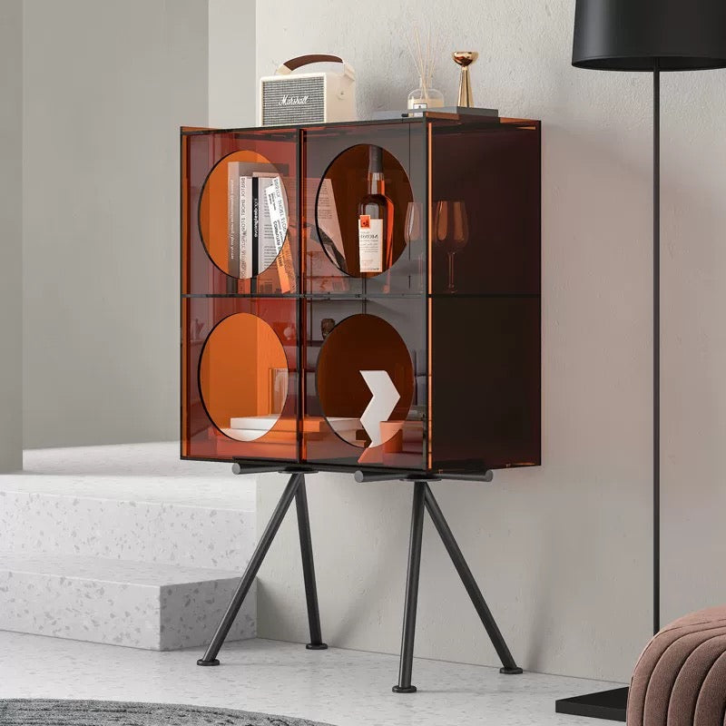 Acrylic display cabinet designed for designer toys books and decorative accessories