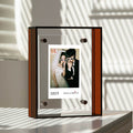 Stylish transparent frame for table and wall decoration