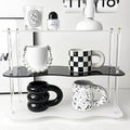 Modern acrylic storage organizer for mugs, cosmetics, and accessories