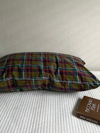 Multicolor Plaid Pillowcase