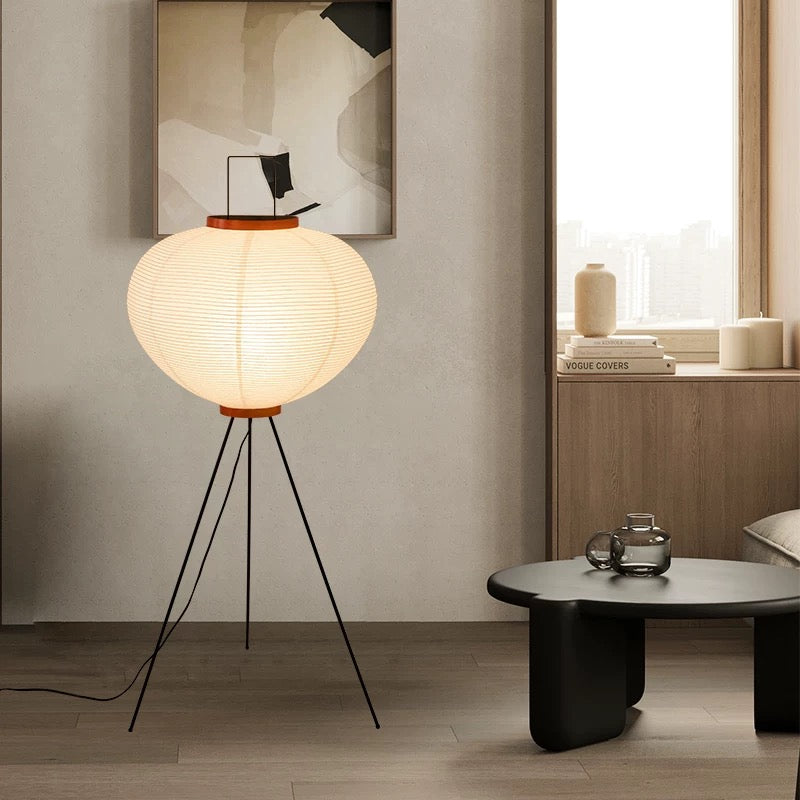 Wabi-Sabi-inspired standing light for Japanese decor