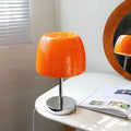 Stylish Bauhaus-inspired orange lamp for living room