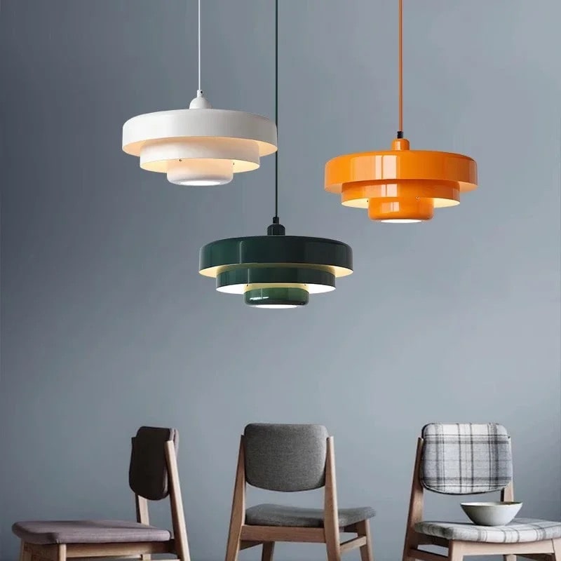Nordic LED Pendant Lamp with colorful metal design
