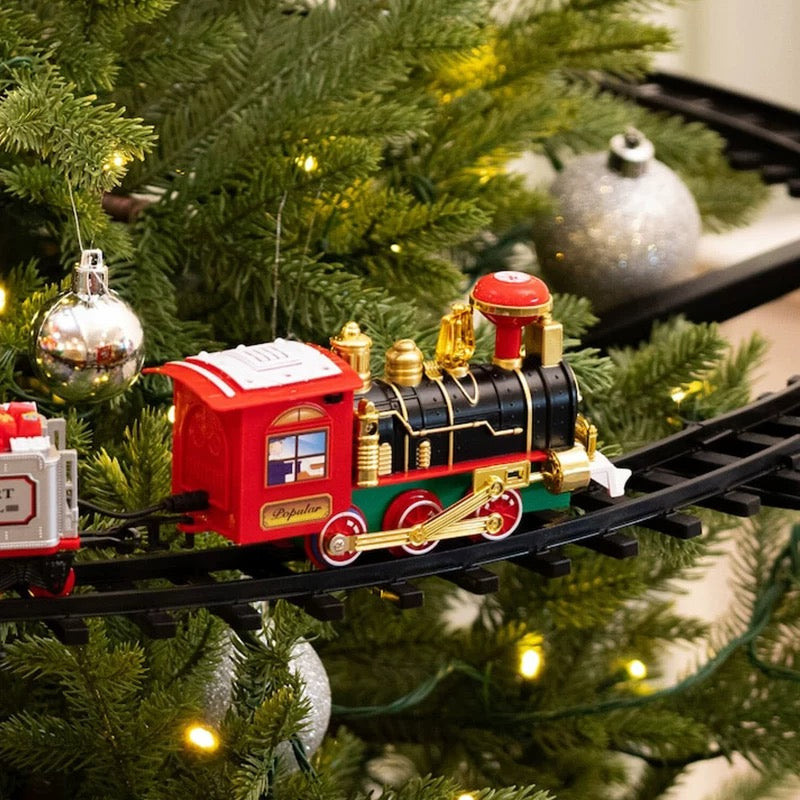 Light and sound Christmas tree train set