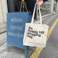 Notting Hill vintage-inspired canvas shopping bag