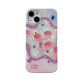 Dreamcore aesthetic jellyfish iPhone case with ocean theme