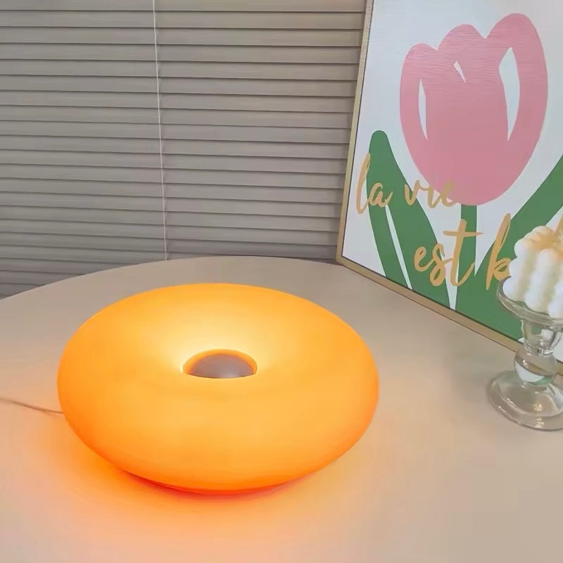 Unique donut-shaped Bauhaus lamp for retro interiors