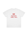 Trendy oversized t-shirt for vintage fashion lovers, showcasing the No Inspiration Today Sorry design in a chic, relaxed style.