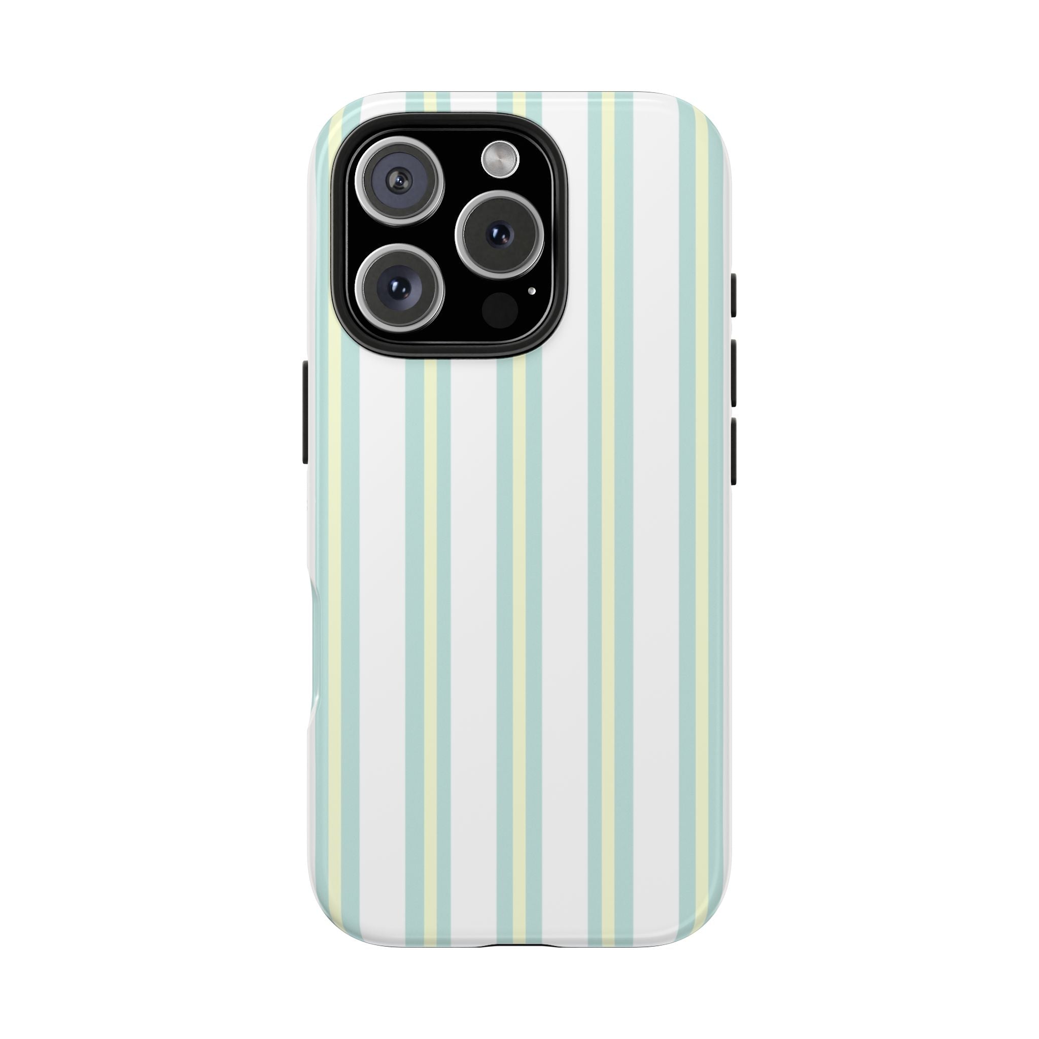 Phone case with minimalistic leaf design on a light gray background