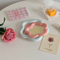 Breakfast plate with pastel flower design