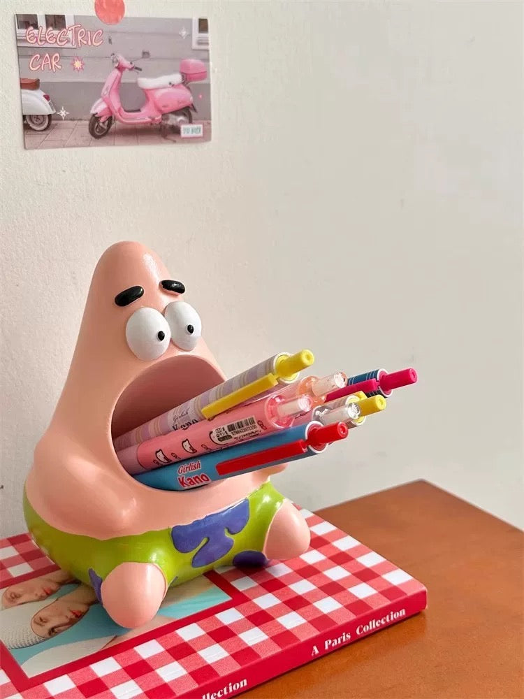 Cute SpongeBob SquarePants Patrick Star desk organizer for students