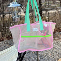 Pink Beach Bag | Large Travel Tote for Summer Swimming – The Feelz