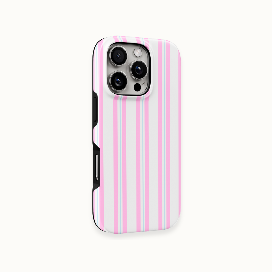 A pink wavy-ridged phone case with a matte finish, shown from the back on a light gray background. The brand name 'holdit' is printed near the bottom.