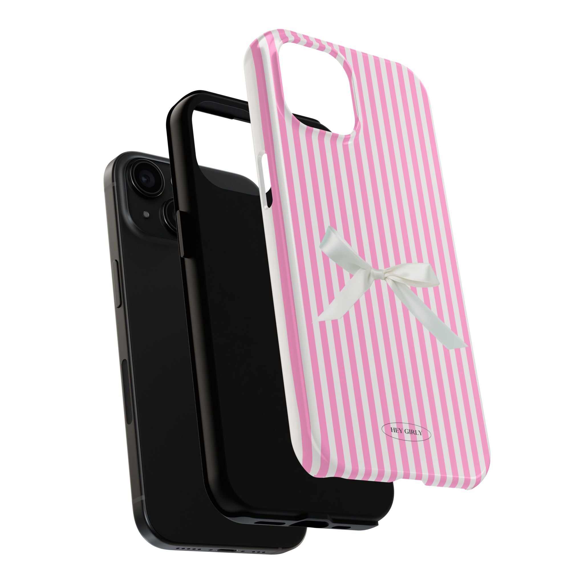 Pretty in pink bow case for iPhone 15  — girly and stylish