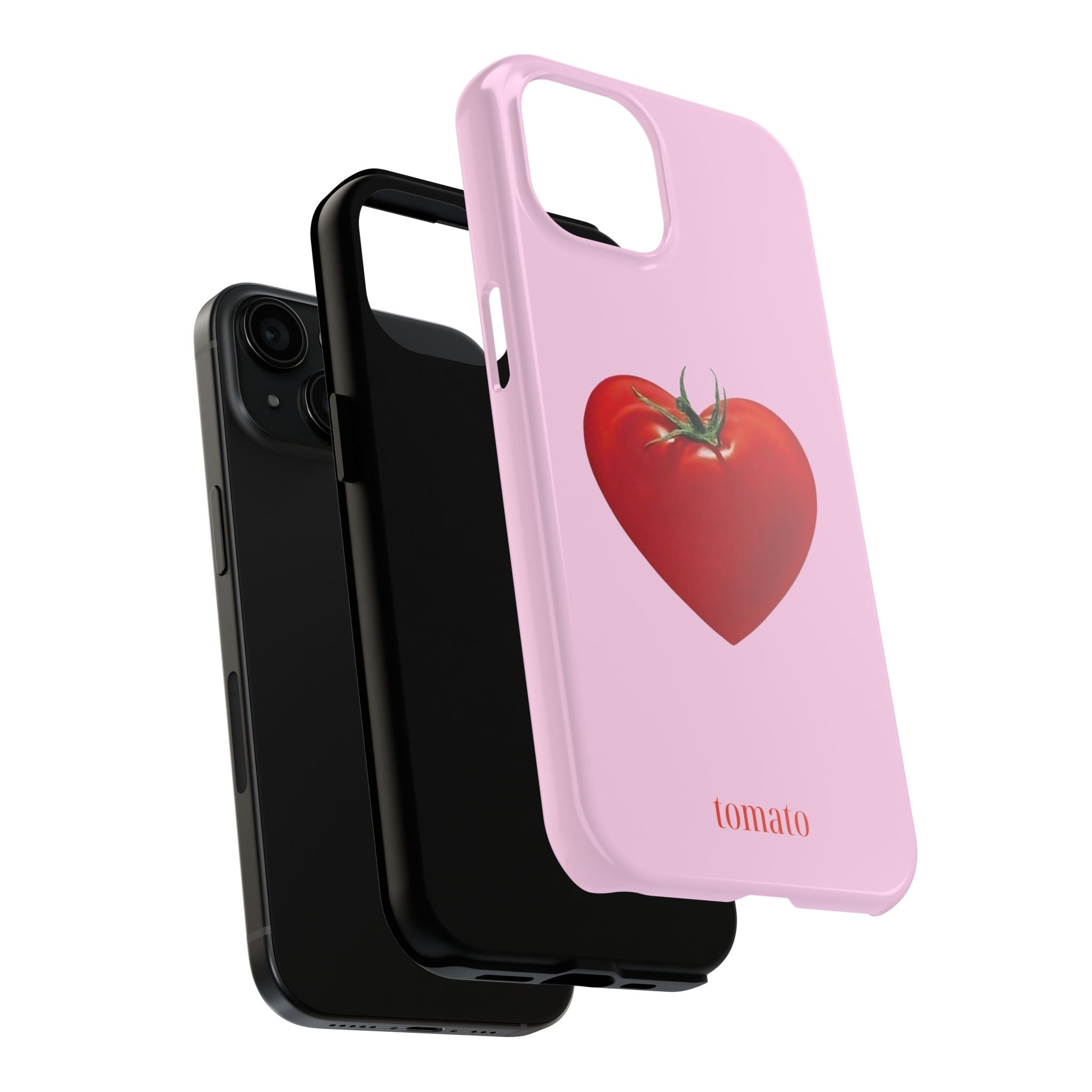 Tomato heart phone case for Gen Z girls in clean girl and Pinterest style