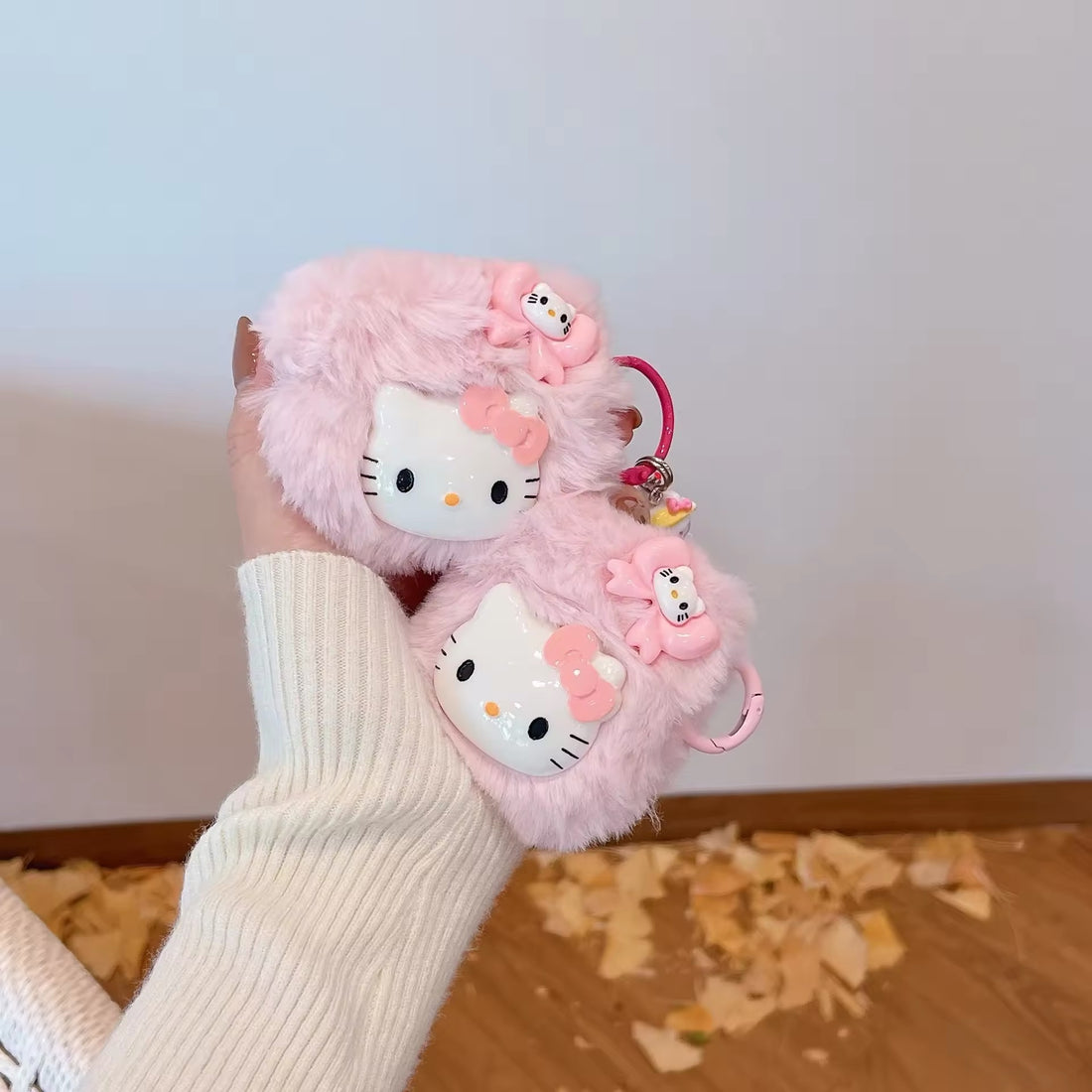 Plush Hello Kitty AirPods cover for AirPods Pro 2 and AirPods 3