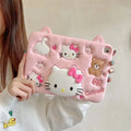 Protective silicone iPad case in Hello Kitty style