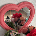 Chic decorative heart mirror for makeup and wall decor