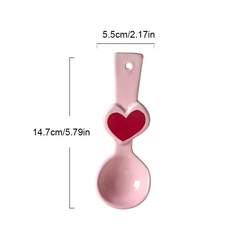 Cute gift ceramic spoon for girlfriend