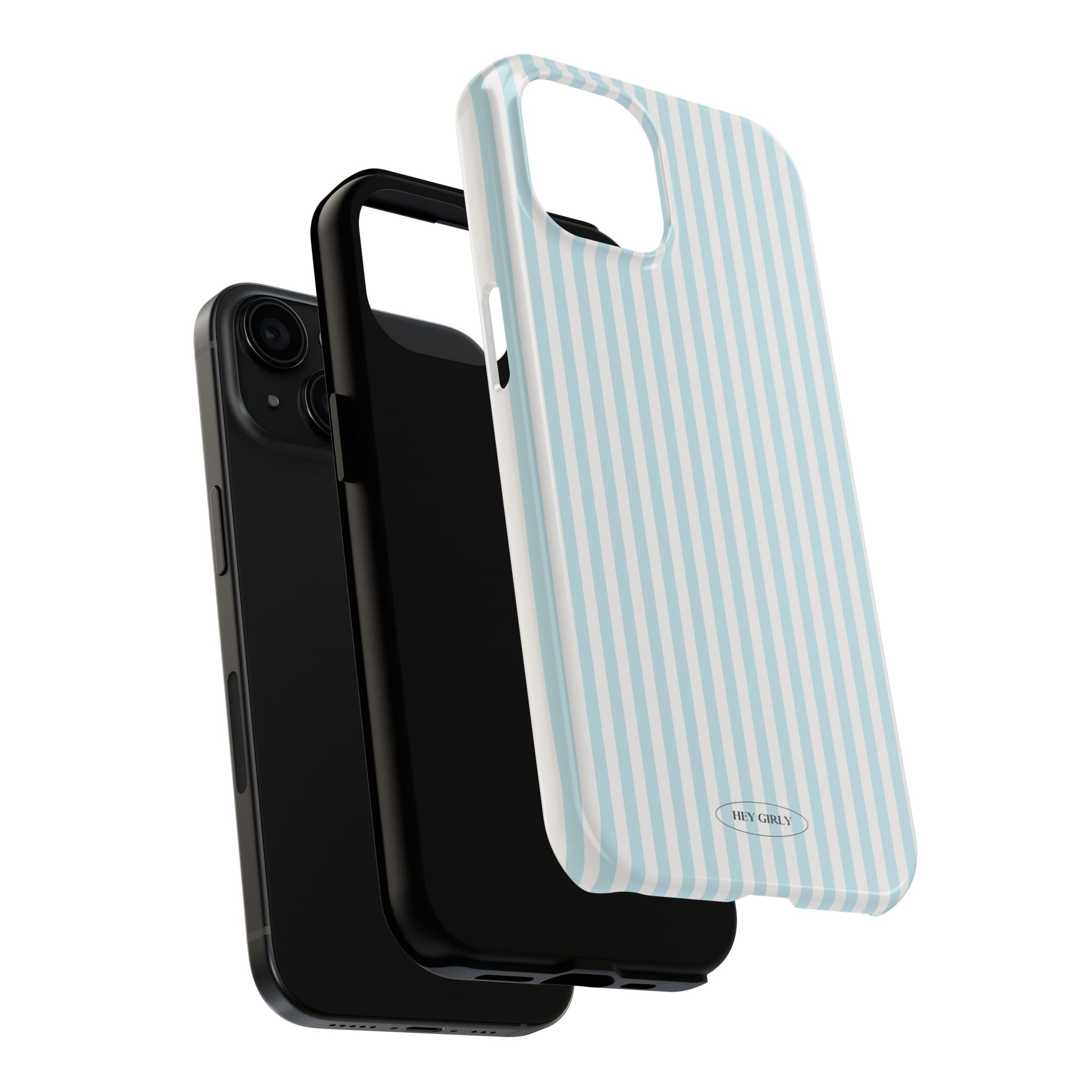 Sleek vertical stripe case for iPhone 15 and up