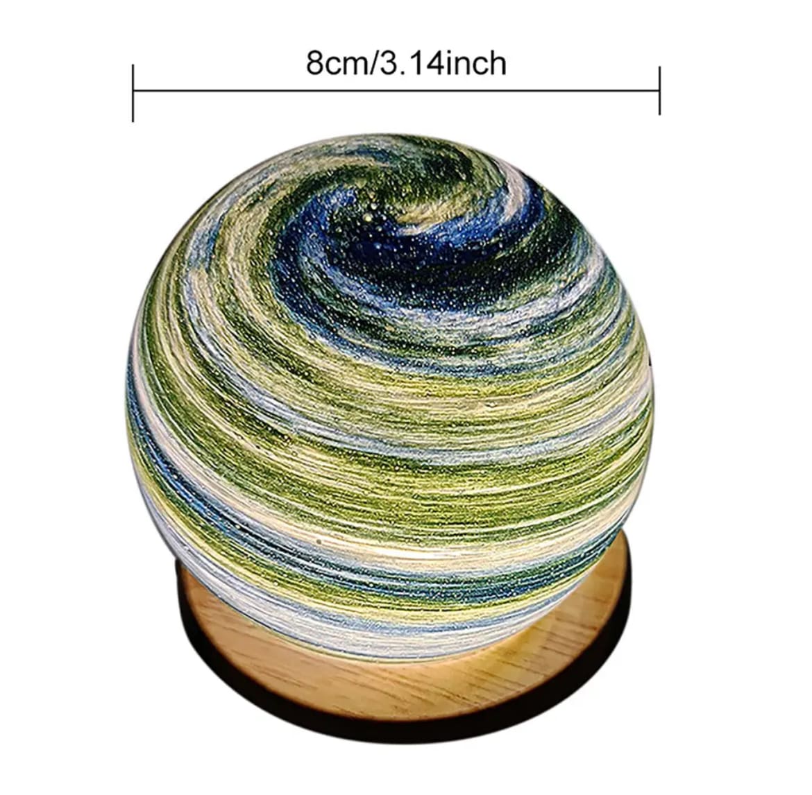 Unique moon lamp with starry effects for home ambiance