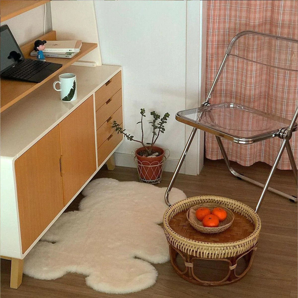 Luxury bear-shaped rug mat for toddler rooms