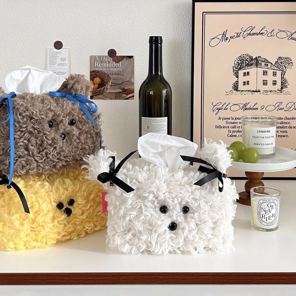 Fun Dog Design Tissue Holder for Bathroom