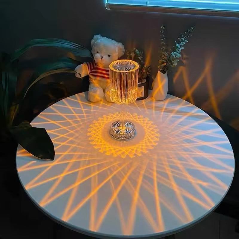 Portable LED table lamp with touch control and RGB colors