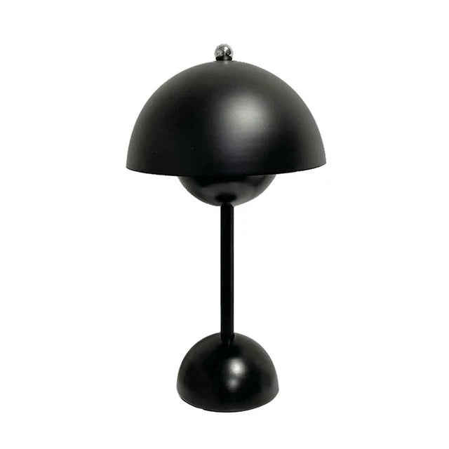 Preppy Mushroom Table Lamp with flower bud design.